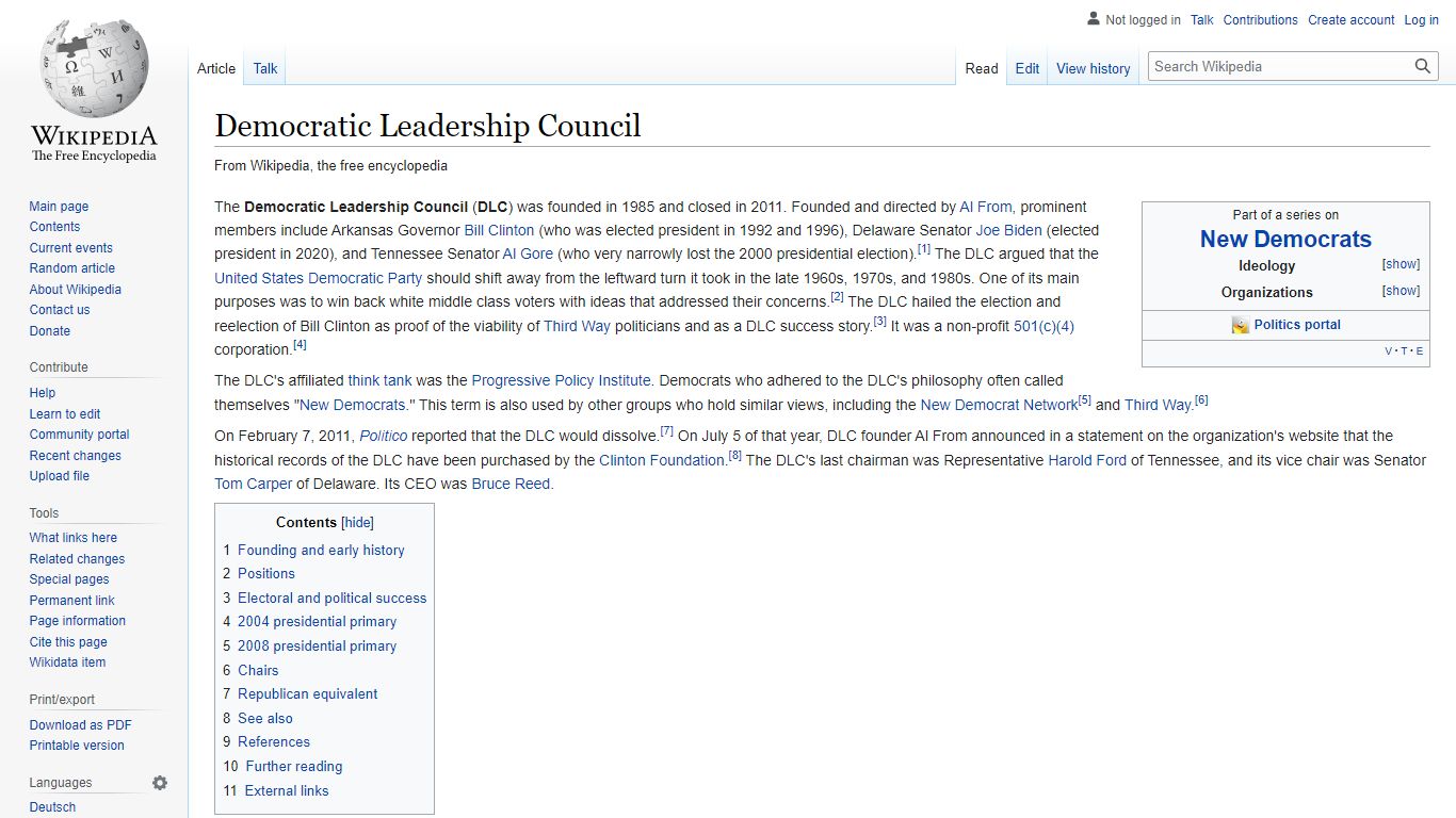 Democratic Leadership Council - Wikipedia